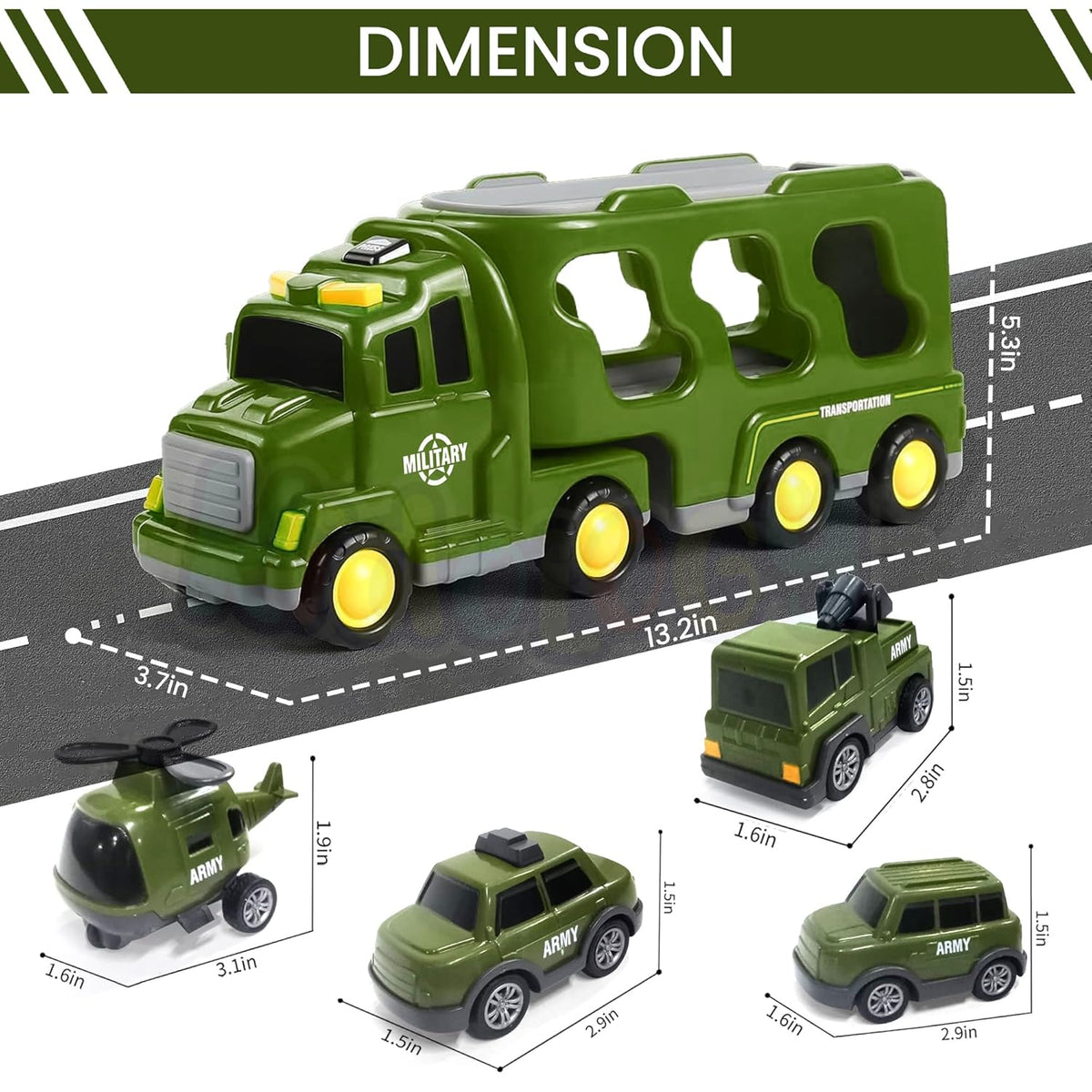 5-in-1 Rescue Vehicles Military Truck