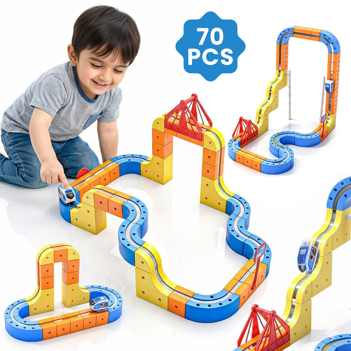 Magnetic Monorail DIY Versatile Track Car